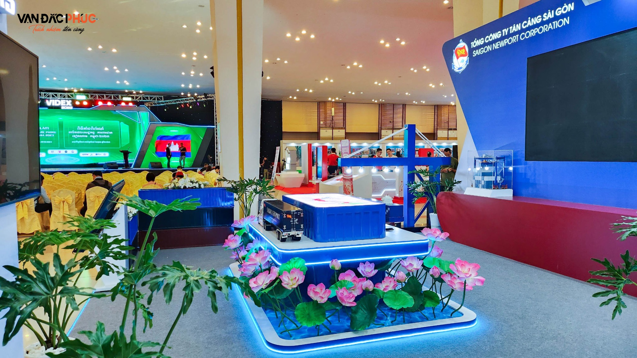 Gian hàng triển lãm Tổng công ty Tân Cảng Sài Gòn tại VIDEX 2023